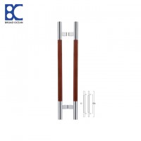 YX-3010 Cheap wooden long chrome pull doors handles